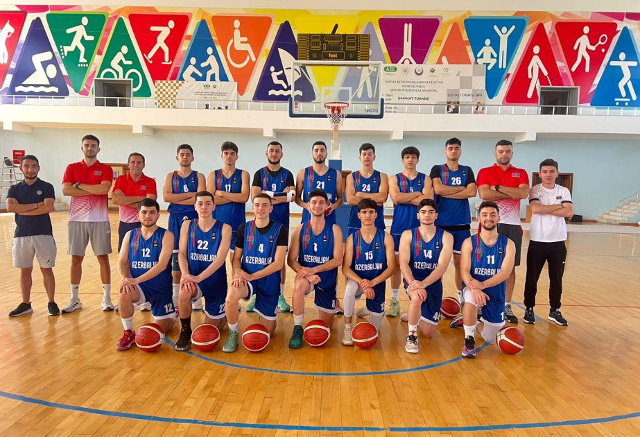 Azerbaijan's U-20 basketball team gets ready for FIBA U20 EuroBasket