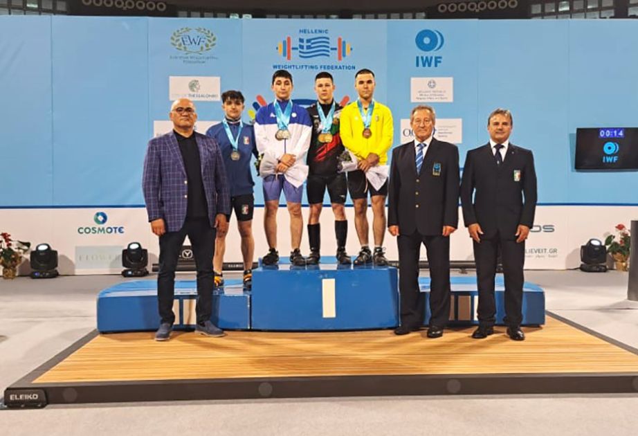 Azerbaijani weightlifter wins three medals at European Championship