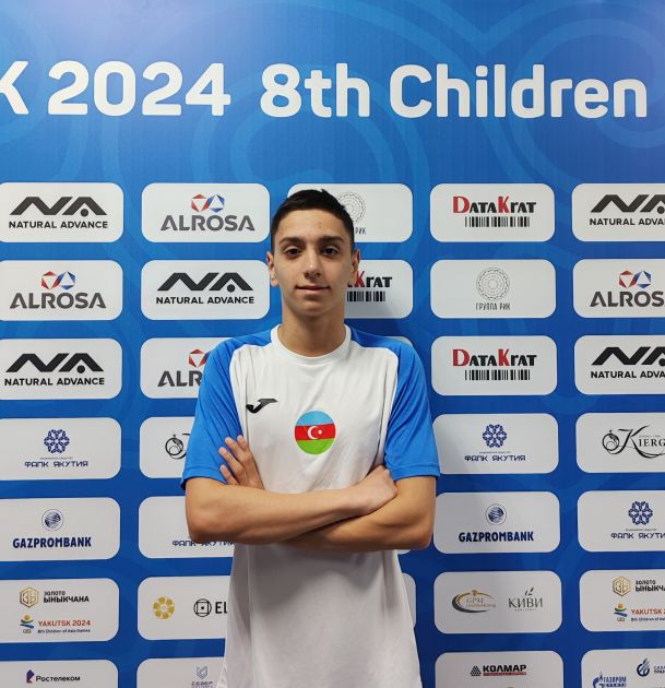 Azerbaijani swimmer claims gold at Children of Asia Int'l Sports Games [PHOTOS]