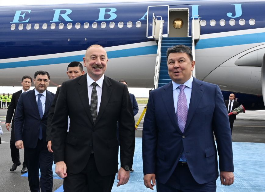 President Ilham Aliyev embarks on visit to Astana, Kazakhstan [PHOTOS/VIDEO]