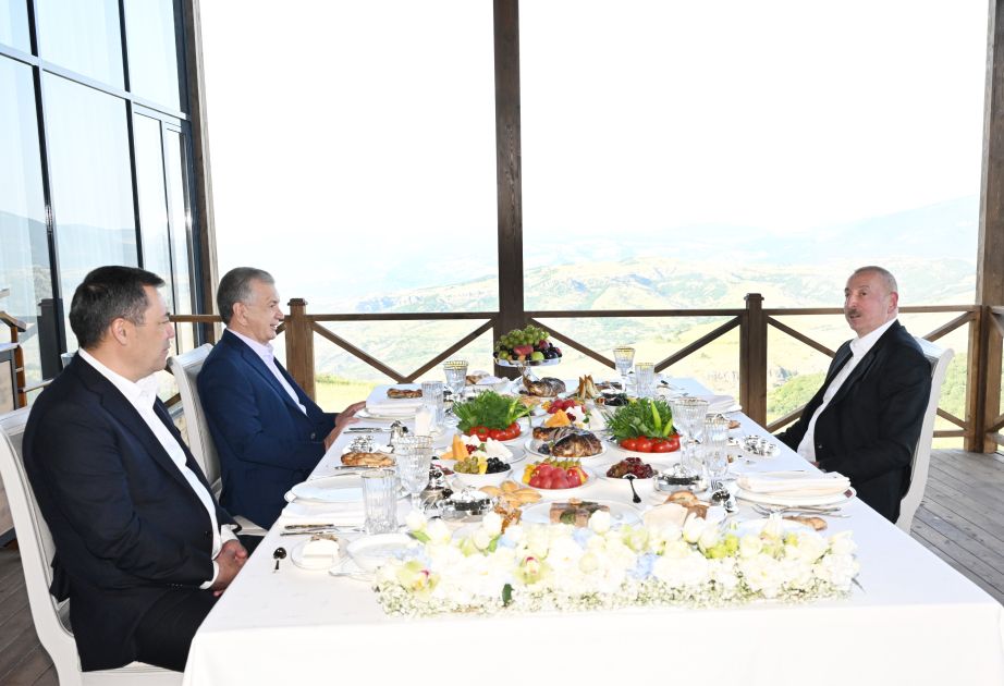 Presidents of Azerbaijan, Uzbekistan and Kyrgyzstan attend informal dinner in Shusha