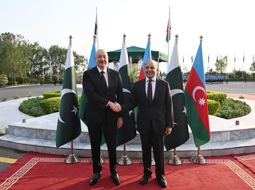 Official welcome ceremony held for President of Azerbaijan Ilham Aliyev in Islamabad [PHOTOS/VIDEO]