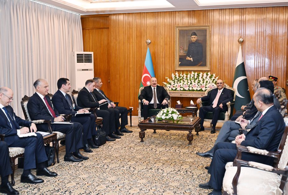 President Ilham Aliyev’s expanded meeting with President of Pakistan Asif Ali Zardari starts [PHOTOS/VIDEO]