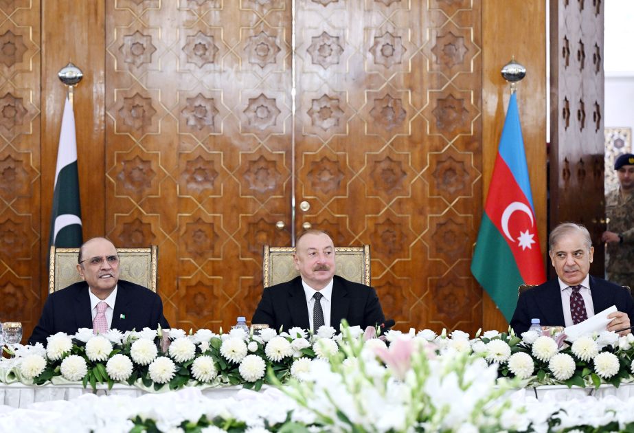 State reception on behalf of President of Pakistan was hosted in honor of President of Azerbaijan [VIDEO]