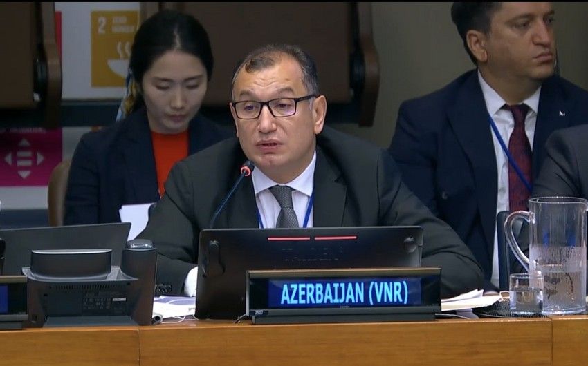 Azerbaijan's Deputy Minister of Economy presents IV Voluntary National Report to UN