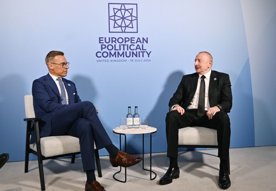 Azerbaijani President meets with President of Finland Alexander Stubb in Oxford [PHOTOS/VIDEO]