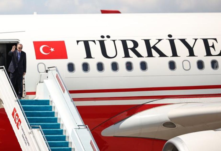 Türkiye's President Erdogan arrives in Turkish Republic of Northern Cyprus