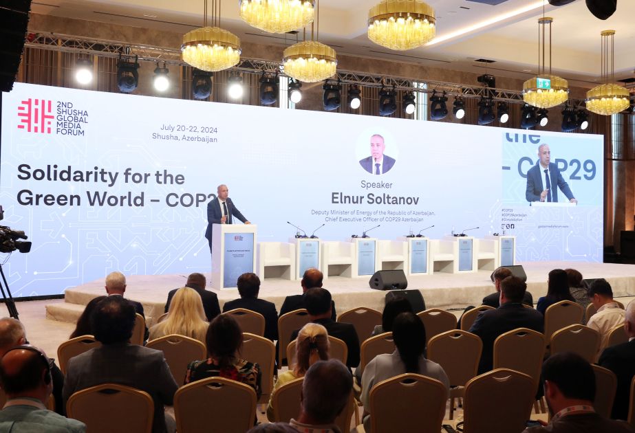 Elnur Soltanov calls for unified climate action at Shusha Global Media Forum