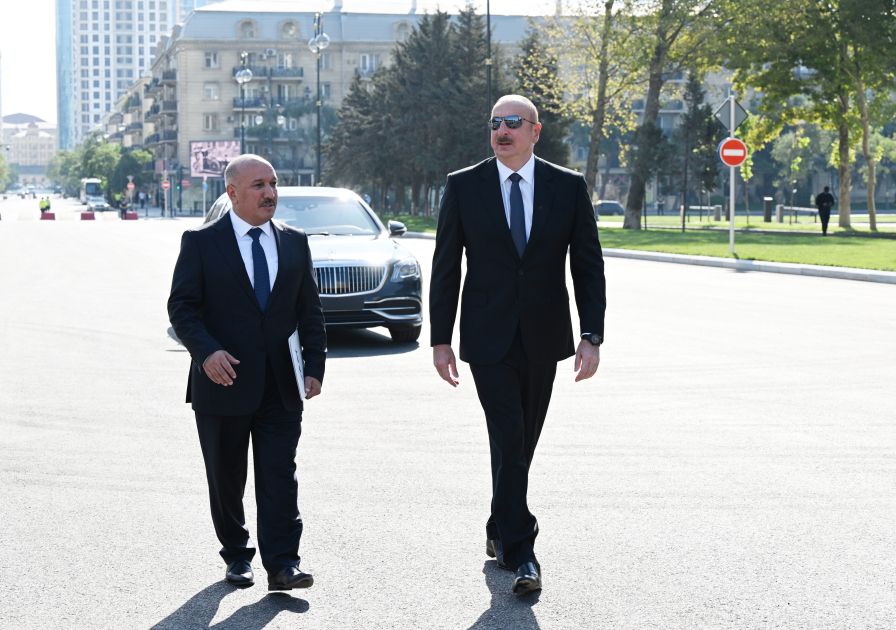 President Ilham Aliyev attends inauguration ceremony of new highway in Baku [PHOTOS/VIDEO]