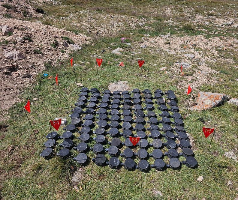 Massive scale anti-personnel mine found in Lachin region [PHOTOS]