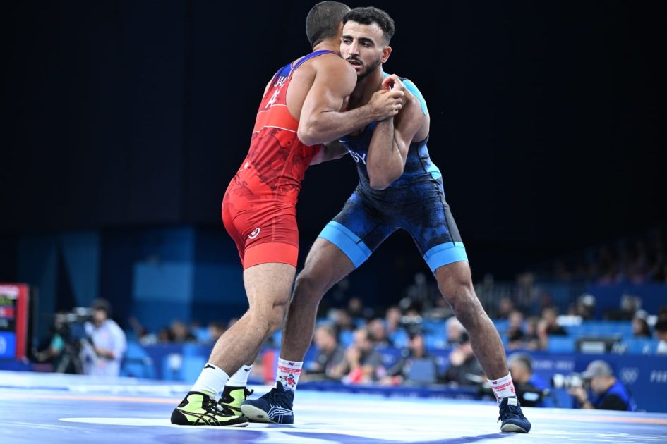 Paris-2024: Azerbaijani Greco-Roman wrestler qualified for 1/4 finals