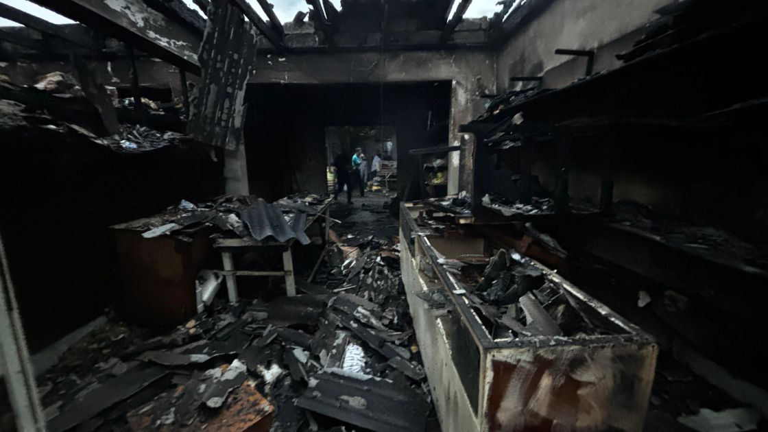 Fire extinguished in grocery in Azerbaijan's Ujar [PHOTOS]