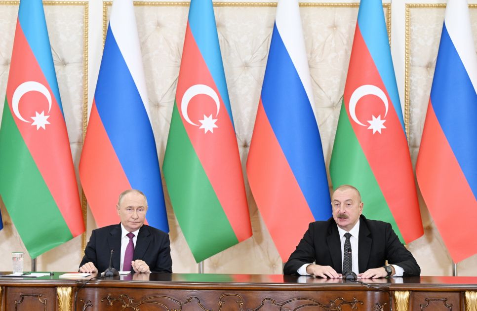 President Ilham Aliyev, President Vladimir Putin make press statements [PHOTOS/VIDEO]