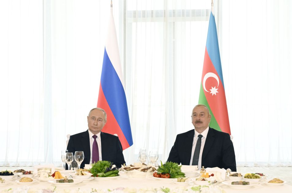 State reception gets underway in Baku hosted by President Ilham Aliyev in honor of Russian President Vladimir Putin [PHOTOS/VIDEO]