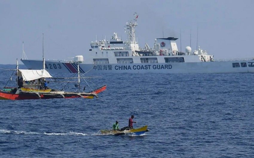 Boats of maritime police of China and Philippines collided in South China Sea