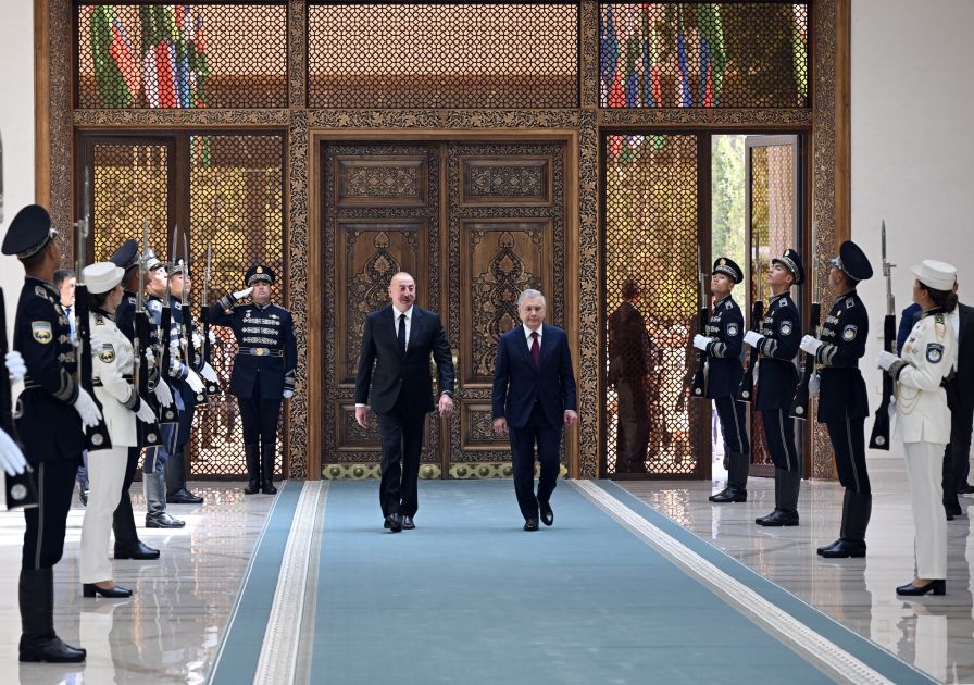 Official welcome ceremony held for President of Azerbaijan Ilham Aliyev in Tashkent [PHOTOS/VIDEO]