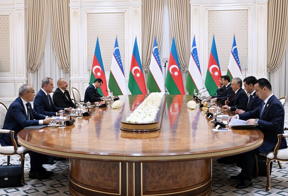 Presidents of Azerbaijan and Uzbekistan held limited-format meeting in Tashkent [VIDEO]