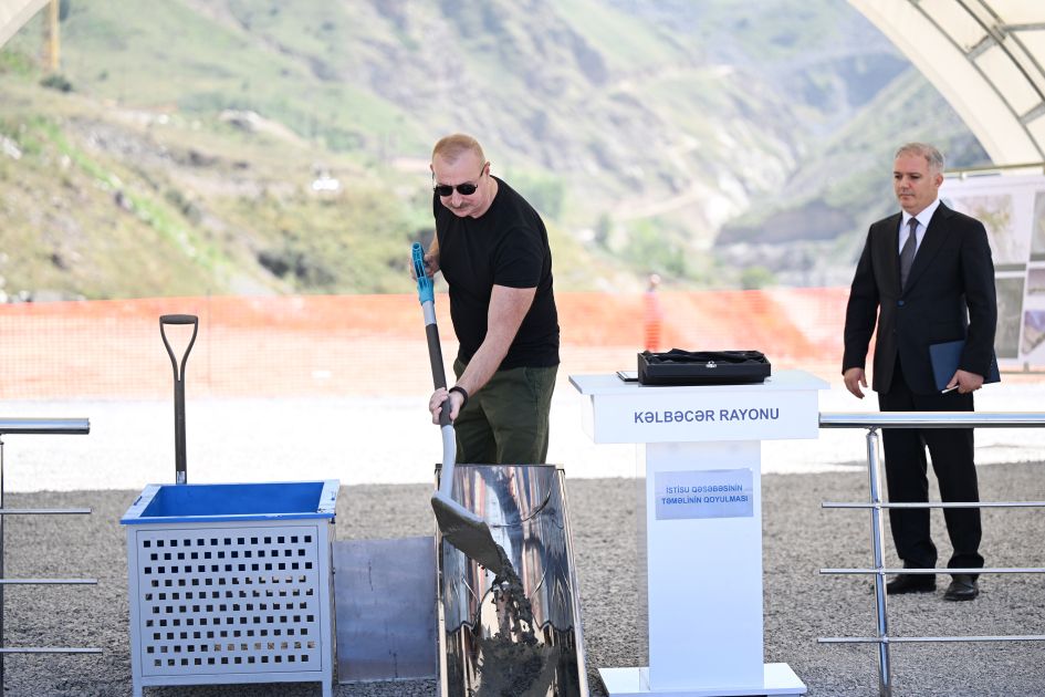 President Ilham Aliyev lays foundation stone for Istisu settlement in Kalbajar district [PHOTOS]