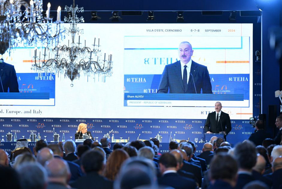 President Ilham Aliyev addresses session on “Azerbaijan's role in the new geopolitical environment” at International Cernobbio Forum [PHOTOS/VIDEO]