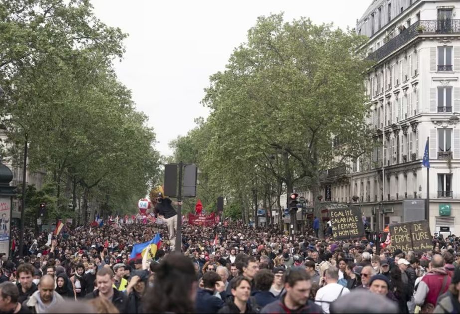 Protests against Macron held in 150 cities and towns across France