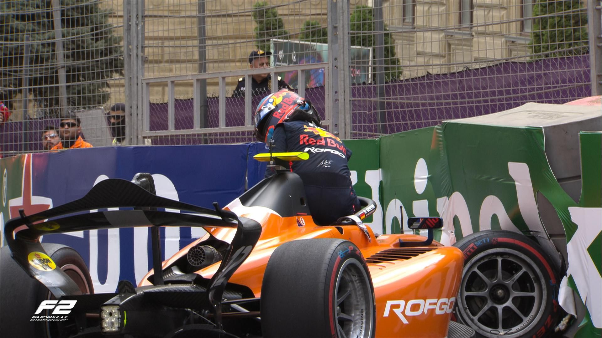 Formula 2 driver involved in accident at Azerbaijan Grand Prix [PHOTOS]