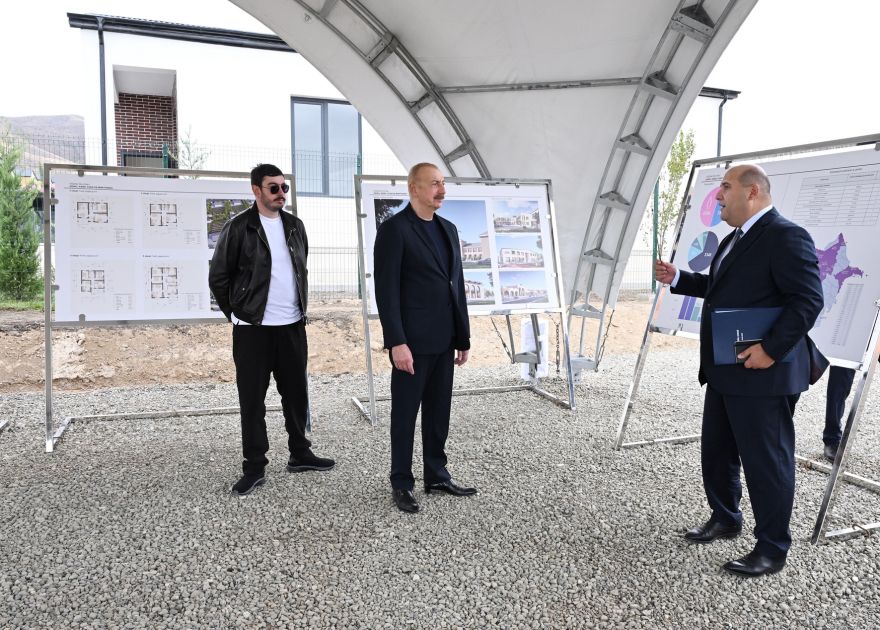 President Ilham Aliyev reviews restoration work in Khydyrli Village, Aghdam [PHOTOS]