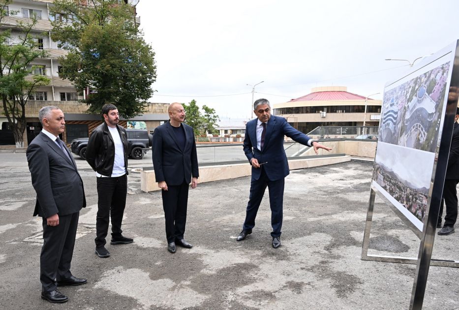 President Ilham Aliyev reviews renovation work at Bulud Hotel in Khankendi [PHOTOS]