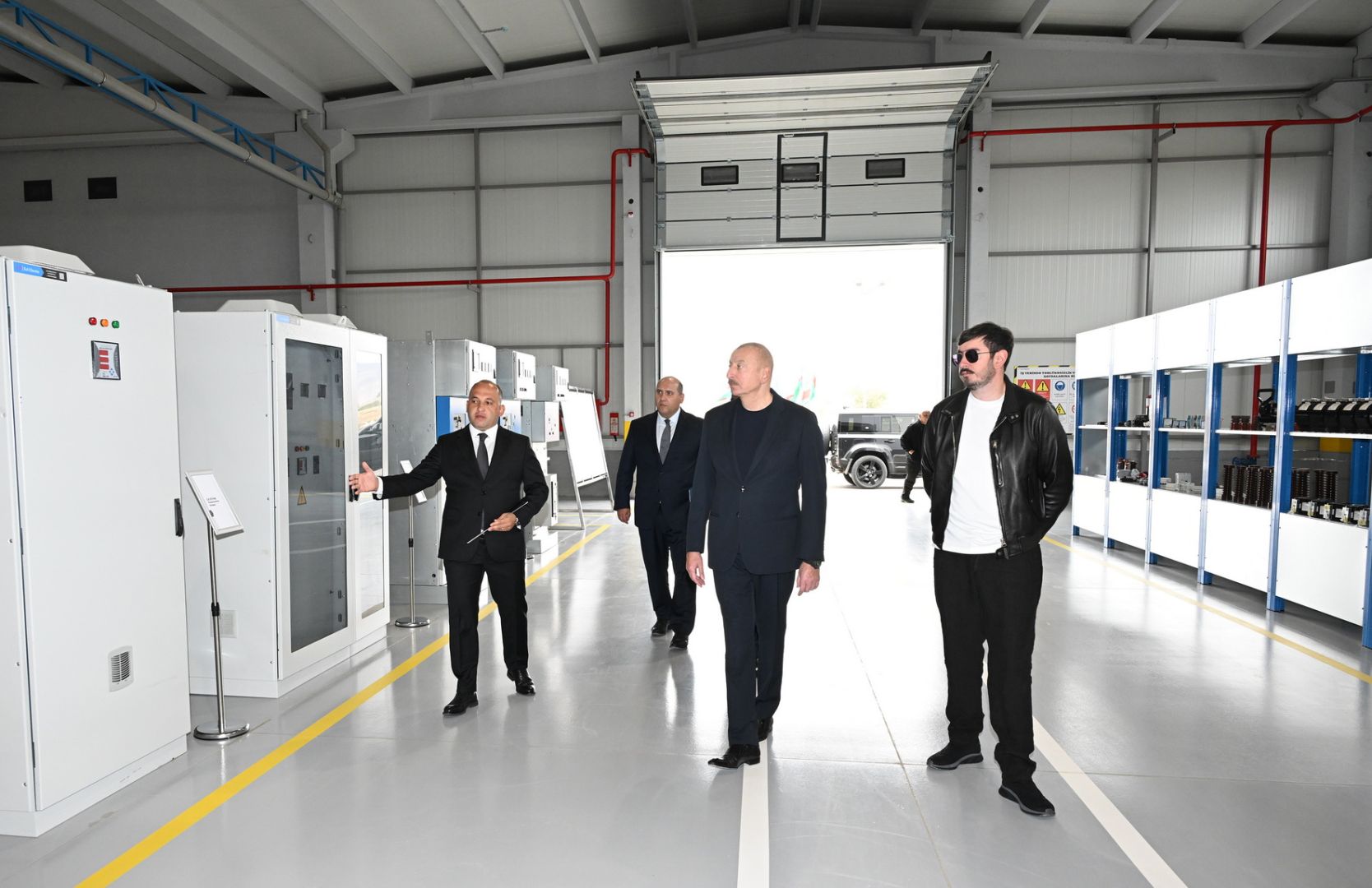 Electric distribution equipment, sockets, and concrete substation plant open in Aghdam [PHOTOS]