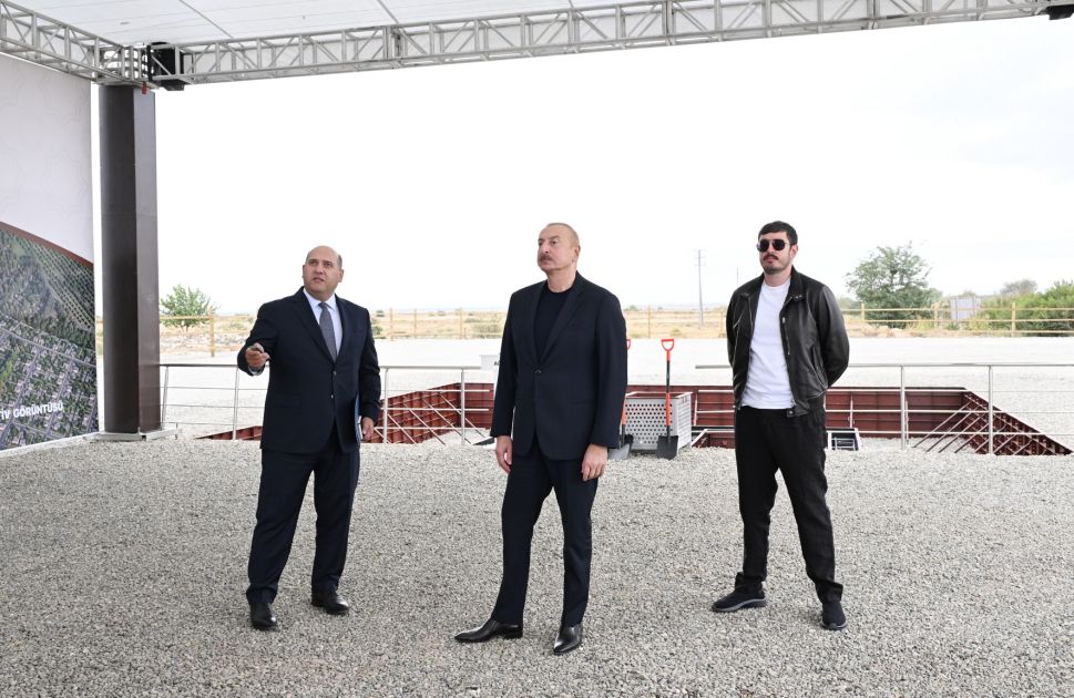 President Ilham Aliyev attends foundation stone-laying ceremony for Eyvazkhanbeyli village in Aghdam district [PHOTOS]