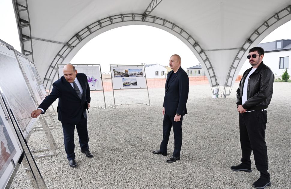 President Ilham Aliyev inspects reconstruction progress in Kangarli village, Aghdam district [PHOTOS/VIDEO]