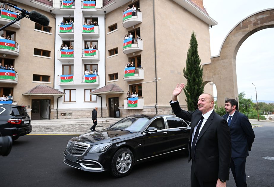 President Ilham Aliyev attends opening of Garabagh University's renovated student dormitory in Khankendi [PHOTOS/VIDEO]