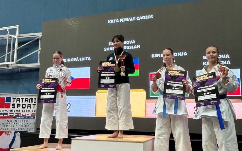 Azerbaijani karate players earn gold and silver medals at international competition