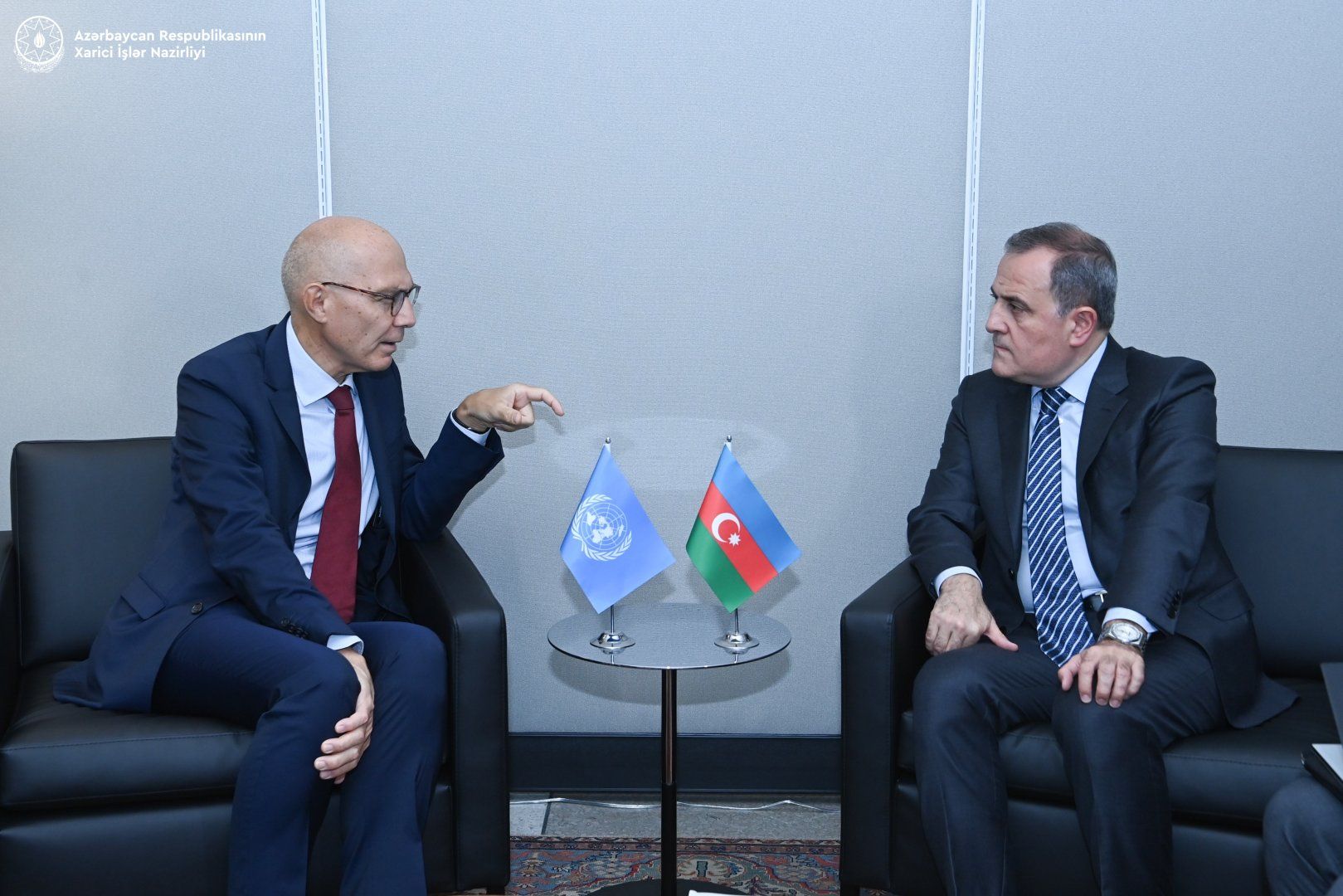 Azerbaijani FM discusses agenda of existing cooperation with UN High Commissioner