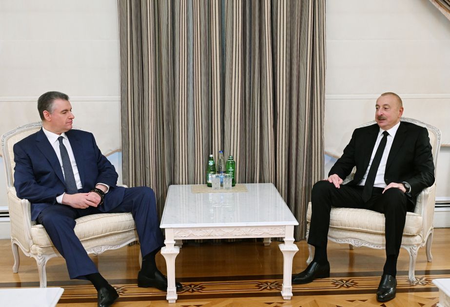 President Ilham Aliyev receives leader of faction of Liberal Democratic Party in Russian State Duma [VIDEO]