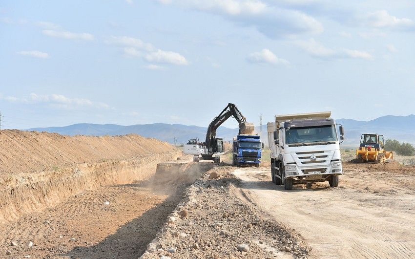 Four large-capacity reservoirs being constructed in Aghdam