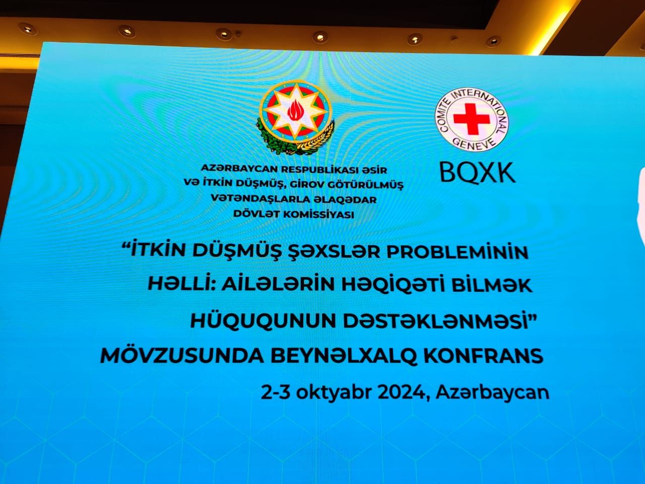 Baku hosts International Conference on Missing Persons Rights