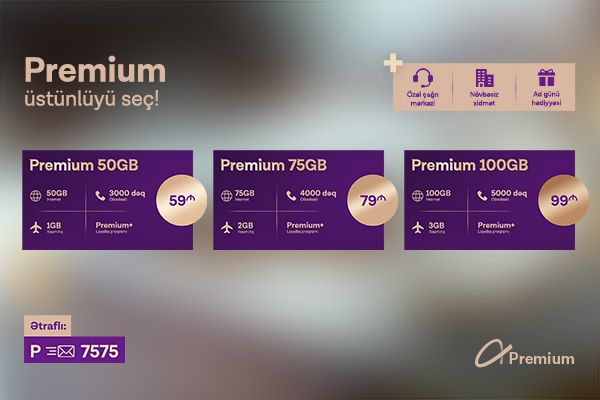 Azercell presents updated Premium tariff packages