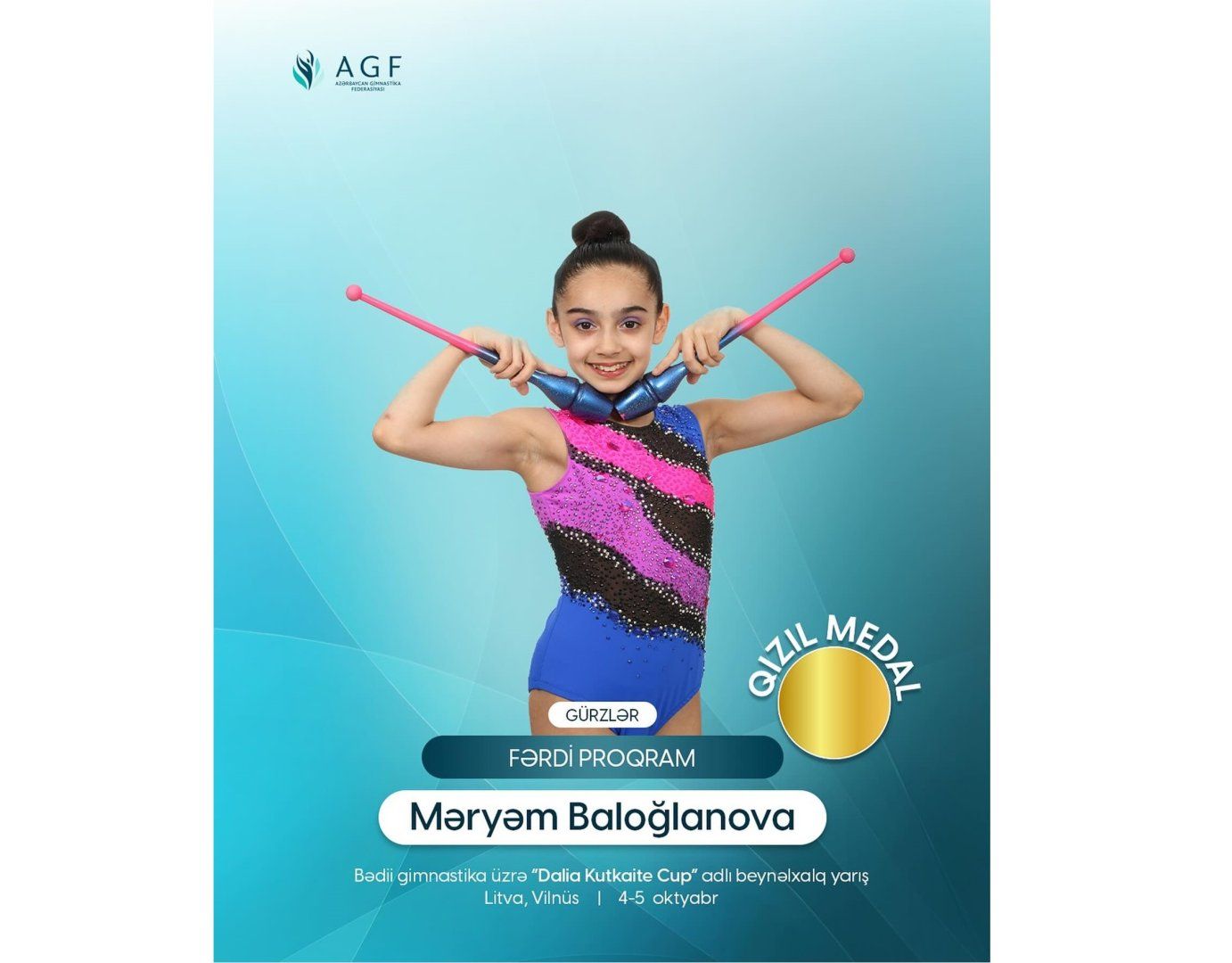 Azerbaijani gymnasts shine at Dalia Kutkaite Cup