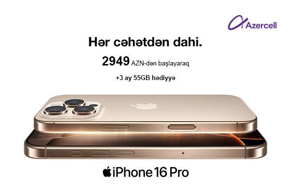 Azercell presents iPhone 16!