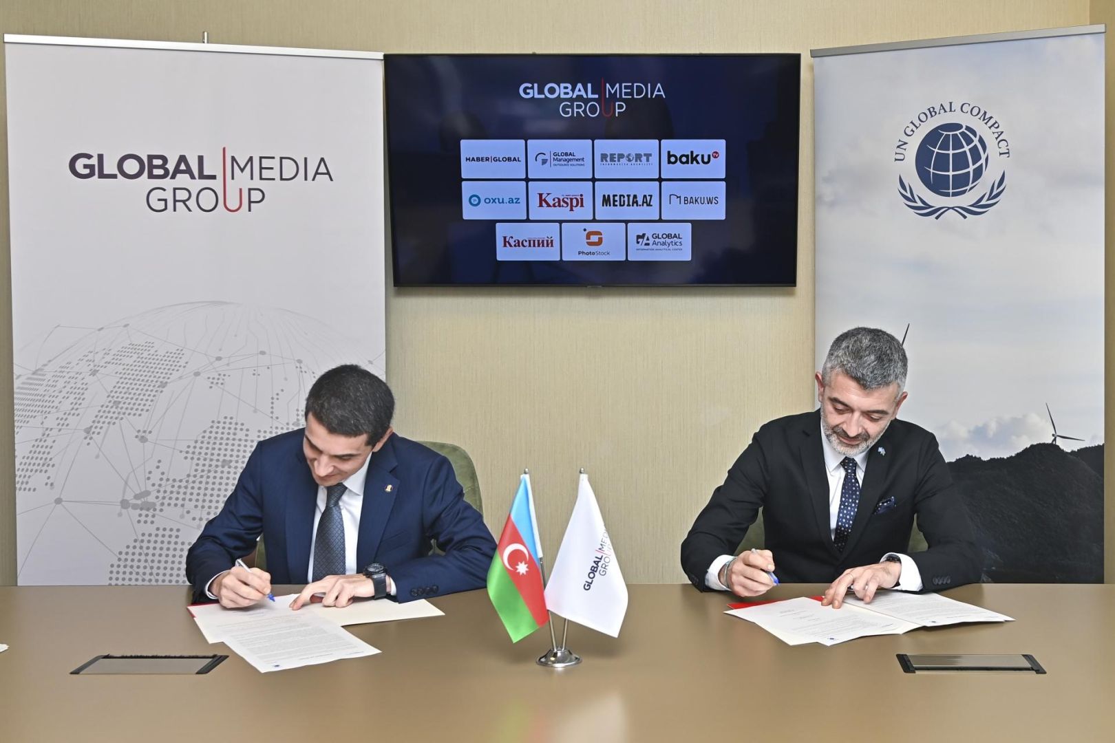 Global Media Group and UN Global Compact Azerbaijan sign MoU on sustainability [PHOTOS]