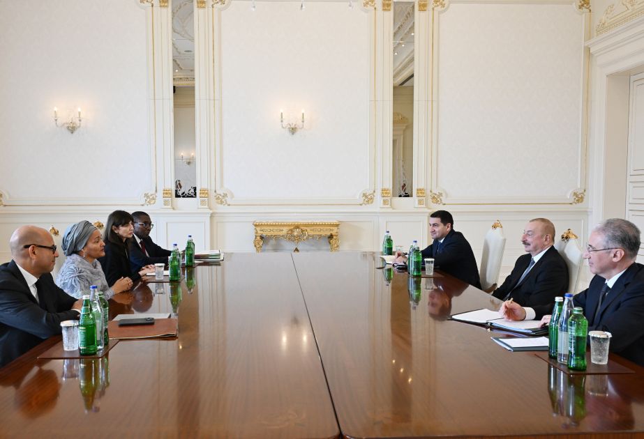 President Ilham Aliyev receives UN Deputy Secretary-General [VIDEO]