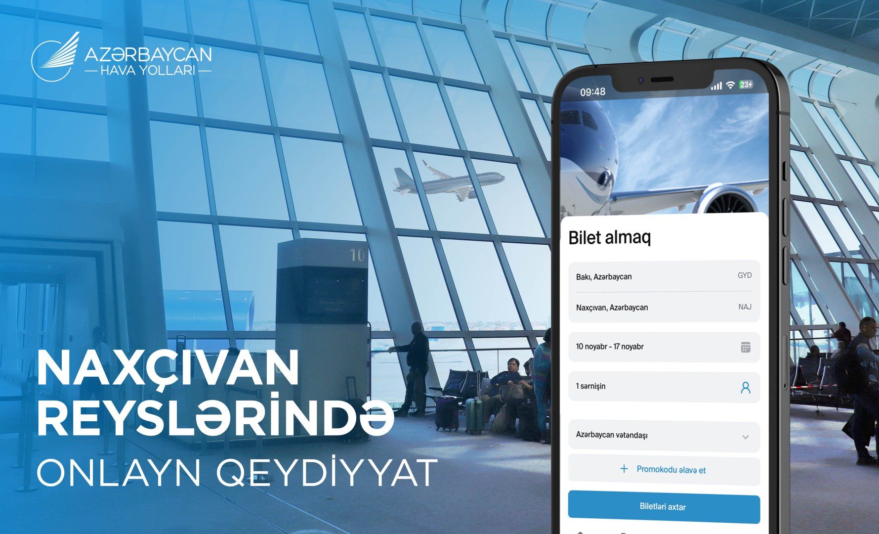 AZAL launches online check-in for Nakhchivan flights