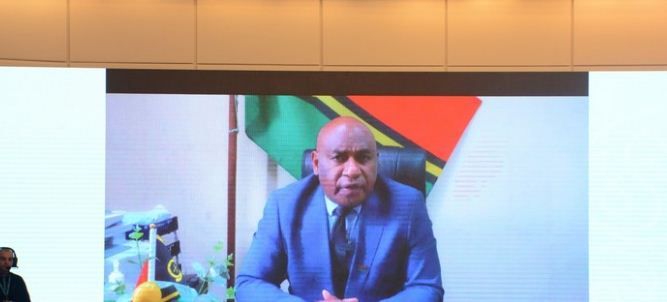 Vanuatu Minister John Salong urges urgent climate adaptation action at Pre-COP29