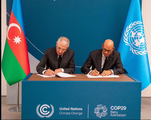 Azerbaijan, UN Climate Change Conference sign Memorandum of Understanding [PHOTO]