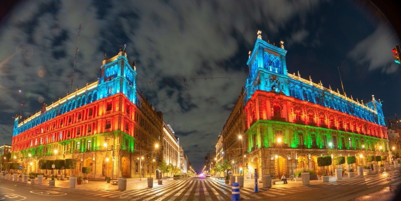 Buildings in Mexico decorated with Azerbaijani flag on Day of Restoration of Independence [PHOTOS/VIDEO]