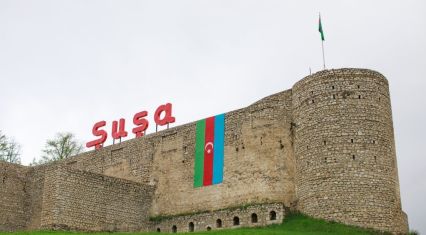 Georgian foreign travelers arrive in Shusha