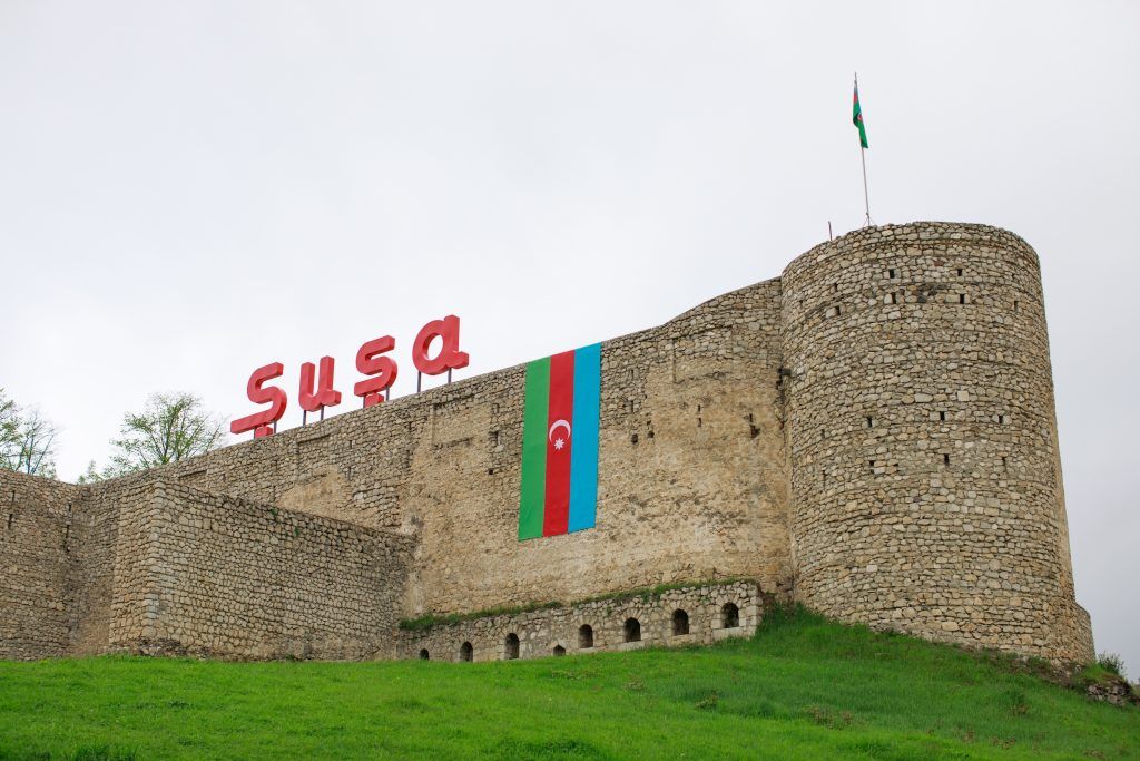 Georgian foreign travelers arrive in Shusha