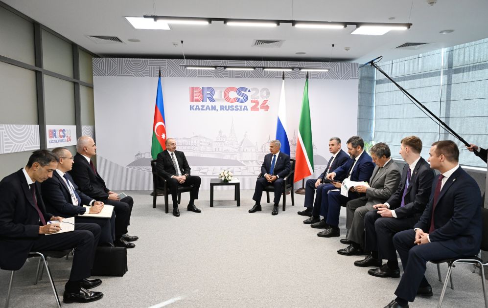 President of Azerbaijan Ilham Aliyev met with Rais of Republic of Tatarstan of Russian Federation in Kazan [PHOTOS/VIDEO]