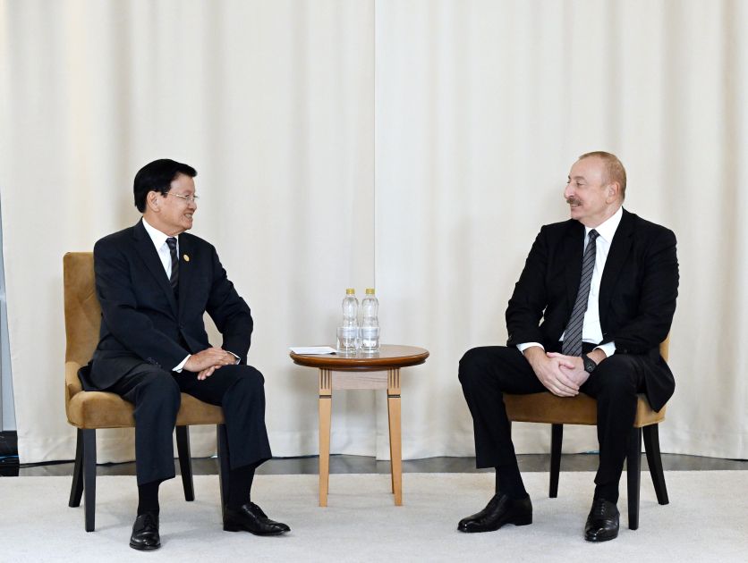 President of Azerbaijan Ilham Aliyev meets with President of Laos in Kazan [PHOTOS]