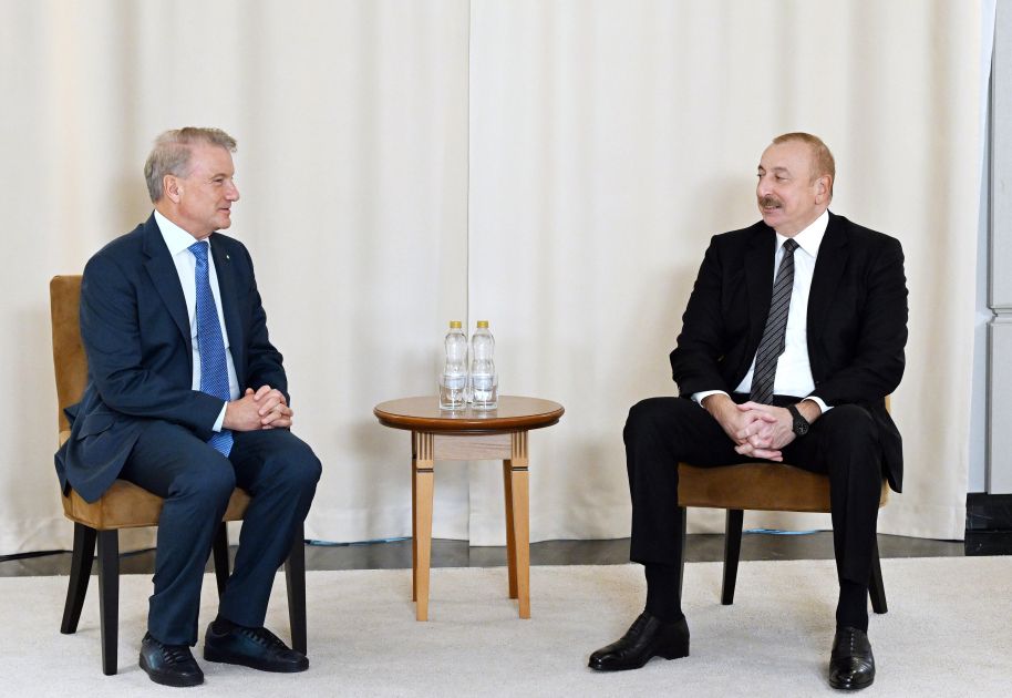 President of Azerbaijan Ilham Aliyev met with Chairman of Board of Sberbank in Kazan [PHOTOS]